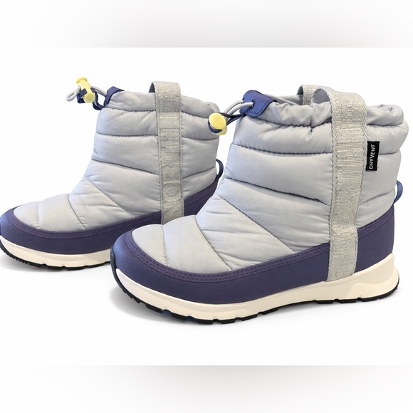 The North Face Other - The North Face DryVent Insulated Winter Snow Boots Gray blue Kids Size 4 NWOT